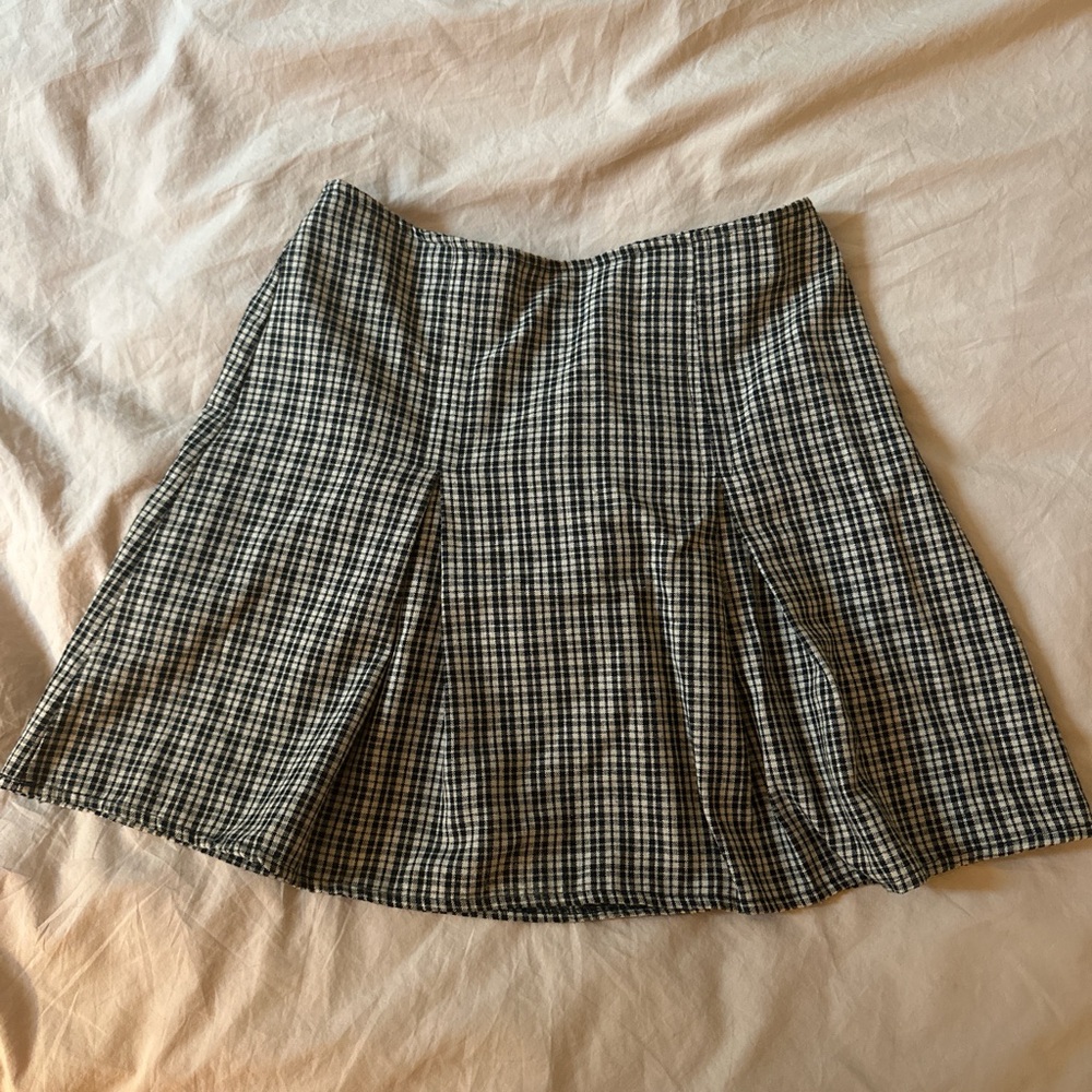 Brandy Melville plaid pleated mini skirt